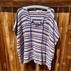 Mystic Prism ~ Striped Knit Poncho